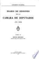 Diario de sesiones de la Cámara de Diputados
