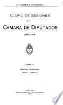Diario de sesiones de la Cámara de diputados