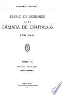 Diario de sesiones de la Cámara de diputados