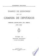 Diario de sesiones de la Cámara de diputados