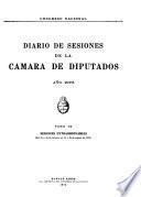 Diario de sesiones de la Cámara de diputados