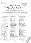 Diario de sesiones de la Cámara de Diputados