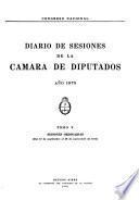 Diario de sesiones de la Cámara de diputados