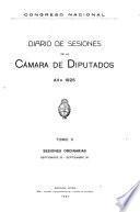 Diario de sesiones de la Cámara de Diputados