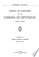Diario de sesiones de la Cámara de Diputados