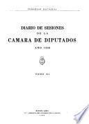 Diario de sesiones de la Cámara de diputados