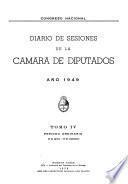 Diario de sesiones de la Cámara de diputados