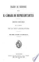 Diario de sesiones de la Cámara de Representantes