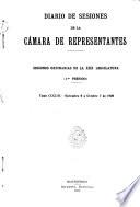 Diario de sesiones de la Cámara de Representantes