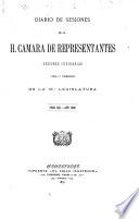 Diario de sesiones de la Cámara de Representantes