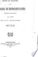 Diario de sesiones de la Cámara de Representantes