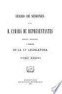 Diario de sesiones de la Cámara de Representantes