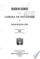 Diario de sesiones de la Cámara de senadores de la provincia de Buenos Aires