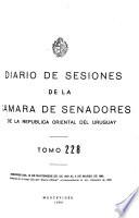 Diario de sesiones de la Cámara de Senadores de la República Oriental del Uruguay