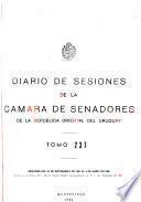Diario de sesiones de la Cámara de Senadores de la República Oriental del Uruguay