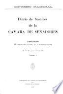 Diario de sesiones de la Cámara de Senadores
