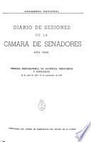 Diario de sesiones de la Cámara de Senadores