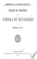 Diario de sesiones de la Cámara de Senadores