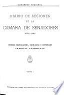 Diario de sesiones de la Cámara de Senadores