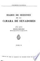 Diario de sesiones de la Cámara de Senadores