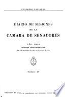 Diario de sesiones de la Cámara de Senadores