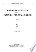 Diario de sesiones de la Cámara de Senadores