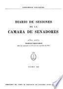 Diario de sesiones de la Cámara de Senadores