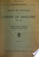 Diario de sesiones de la Cámara de Senadores