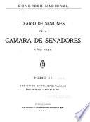 Diario de sesiones de la Cámara de Senadores