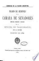Diario de sesiones de la Cámara de Senadores