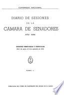 Diario de sesiones de la Cámara de Senadores