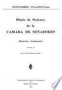 Diario de sesiones de la Cámara de Senadores