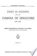 Diario de sesiones de la Cámara de Senadores