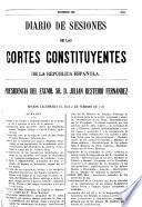 Diario de sesiones de las Cortes Constituyantes de la República Española