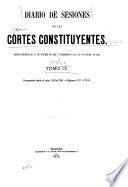 Diario de sesiones de las Córtes constituyentes