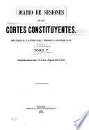 Diario de sesiones de las Córtes constituyentes
