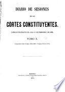 Diario de sesiones de las Córtes constituyentes