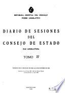 Diario de sesiones del Consejo de Estado de la República Oriental del Uruguay