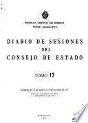 Diario de sesiones del Consejo de Estado de la República Oriental del Uruguay