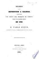 Diario de una expedicion a Salinas, emprendida por orden del marques de Loreto, virey de Buenos-Aires, en 1786