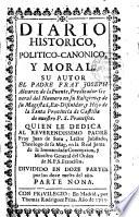 Diario histórico político-canónico y moral