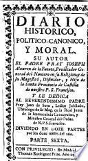 Diario historico, politico-canonico y moral