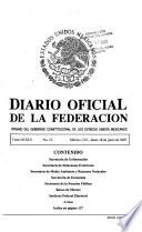 Diario oficial de la federación