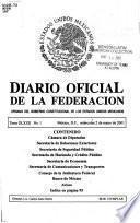 Diario oficial de la federación