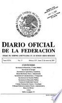 Diario oficial de la federación