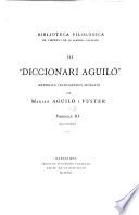 Diccionari Aguiló