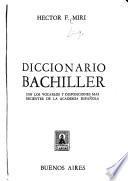 Diccionario bachiller