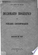Diccionario biográfico de peruanos contemporáneos