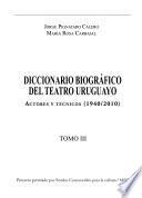 Diccionario biográfico del teatro uruguayo