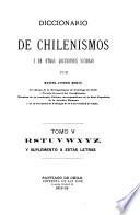 Diccionario de chilenismos y de otras voces y locuciones viciosas